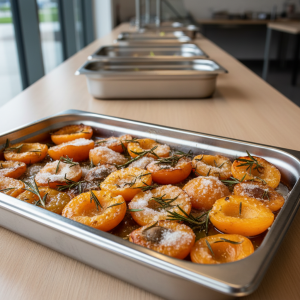 Abricots rôtis - Recette restauration collective