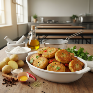 Accras de pommes de terre - Recette restauration collective