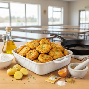 Accras de pommes de terre - Recette restauration collective