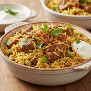 Agneau biryani - Recette restauration collective