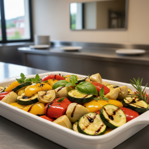 Courgettes sautées à l'ail et au basilic - Recette restauration collective