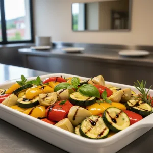 Courgettes sautées à l'ail et au basilic - Recette restauration collective