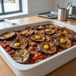 Aubergines à la grecque à la cannelle - Recette restauration collective