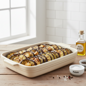 Aubergines rôties au four - Recette restauration collective