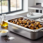 Aubergines sautées à l'ail - Recette restauration collective