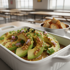 Avocat vinaigrette - Recette restauration collective