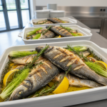 Bar grillé aux herbes - Recette restauration collective