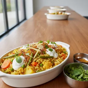 Biryani végétarien - Recette restauration collective