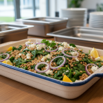 Blé aux épinards et féta - Recette restauration collective