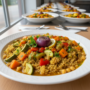 Boulgour couscous légumes - Recette restauration collective