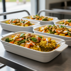 Boulgour curry légumes - Recette restauration collective