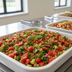 Boulgour tomate et herbes - Recette restauration collective