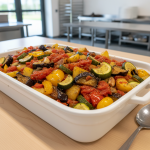 Briami grec (légumes rôtis au four) - Recette restauration collective