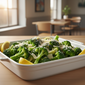 Brocolis au parmesan et citron - Recette restauration collective