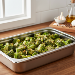 Brocolis rôtis au four à l'ail - Recette restauration collective