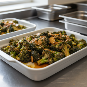 Brocolis sautés à la chinoise - Recette restauration collective