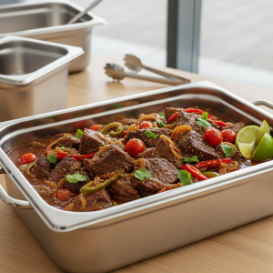 Bœuf braisé à la mexicaine - Recette restauration collective