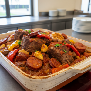 Bœuf braisé à l'espagnole - Recette restauration collective