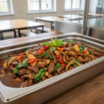 Bœuf sauté au basilic thaï - Recette restauration collective