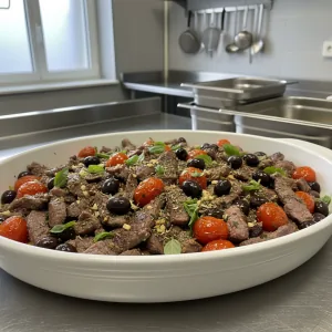 Bœuf sauté provençal - Recette restauration collective