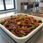 Bœuf sauté sauce huître - Recette restauration collective