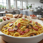 Carbonara aux champignons - Recette restauration collective