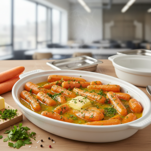 Carottes persillées au beurre - Recette restauration collective