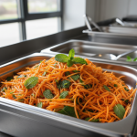 Carottes râpées à la menthe - Recette restauration collective