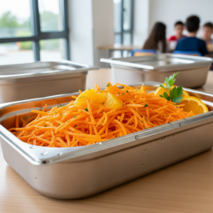 Carottes râpées à l'orange - Recette restauration collective