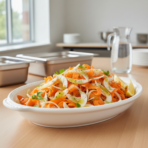 Carottes râpées et fenouil - Recette restauration collective