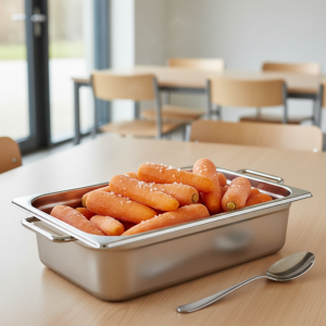 Carottes vapeur nature - Recette restauration collective