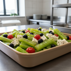 Céleri-branche à la grecque - Recette restauration collective