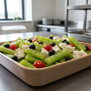Céleri-branche à la grecque - Recette restauration collective