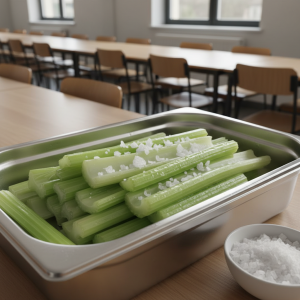 Céleri-branche blanchi nature - Recette restauration collective