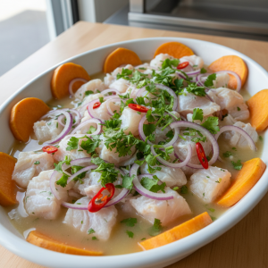 Ceviche de poisson - Recette restauration collective