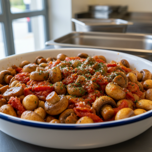 Champignons à la provençale - Recette restauration collective