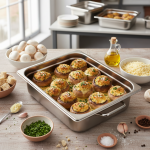 Champignons farcis au fromage - Recette restauration collective