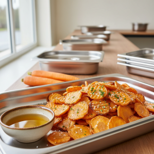 Chips de carotte - Recette restauration collective