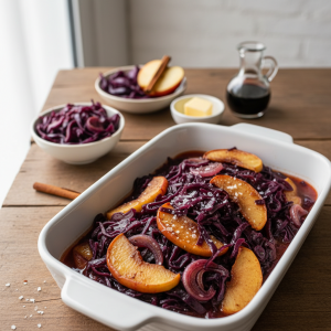 Chou rouge aux pommes fondant - Recette restauration collective
