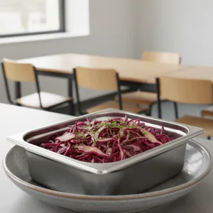 Chou rouge nature - Recette restauration collective