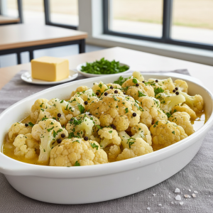 Chou-fleur persillé au beurre - Recette restauration collective