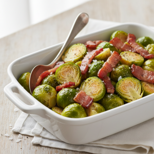 Choux de Bruxelles sautés aux lardons - Recette restauration collective