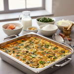 Clafoutis salé façon indienne aux épinards et curry - Recette restauration collective