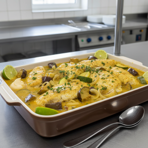 Colombo de poisson - Recette restauration collective