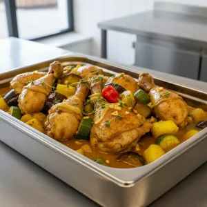 Colombo de poulet - Recette restauration collective