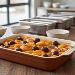 Compote fruits d'été - Recette restauration collective