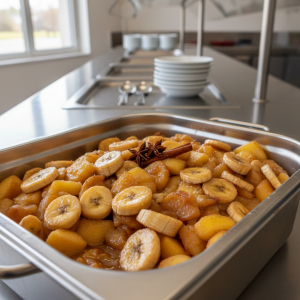 Compote pommes-bananes - Recette restauration collective