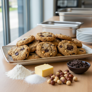 Cookies chocolat-noisettes - Recette restauration collective