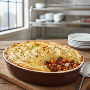 Cottage pie (parmentier de bœuf anglais) - Recette restauration collective