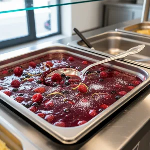 Coulis de fruits rouges - Recette restauration collective